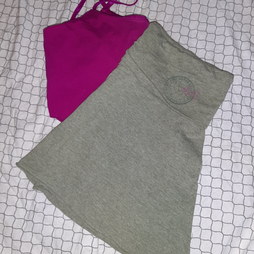 Lei green tennis skirt